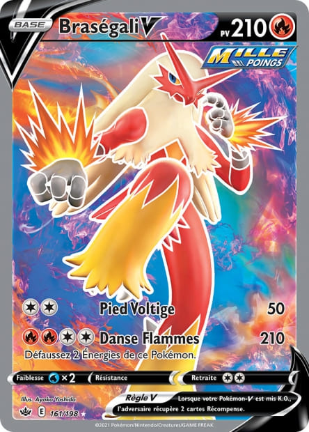 Carte Pokémon Braségali V 161/198 CRE EB06 LorenZone