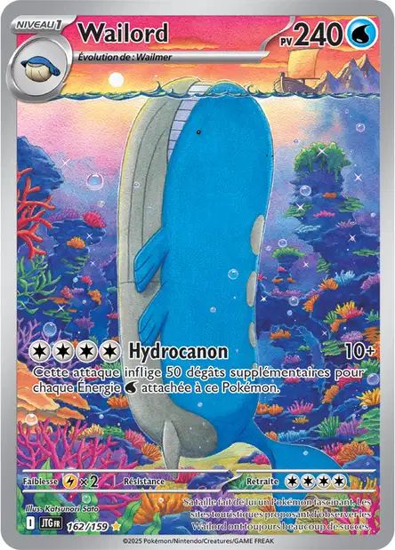 Carte Pokémon Wailord 162/159 JTG Aventures Ensemble EV09 Neuf FR LorenZone