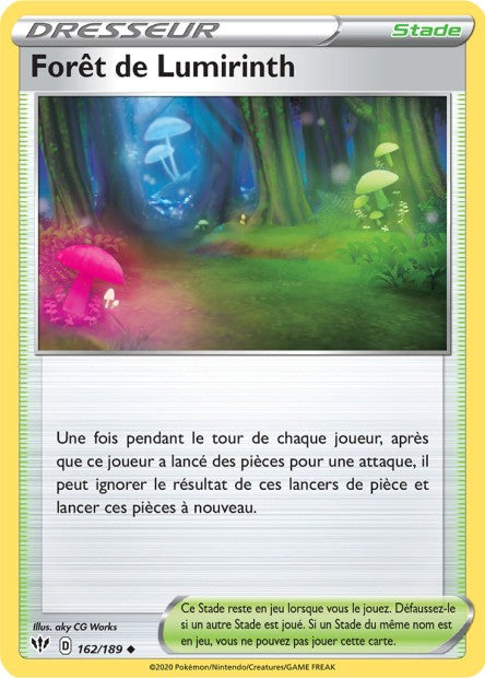 Carte Pokémon Forêt de Lumirinth 162/189 SWSH3 Ténèbres Embrasées EB03 Neuf FR LorenZone
