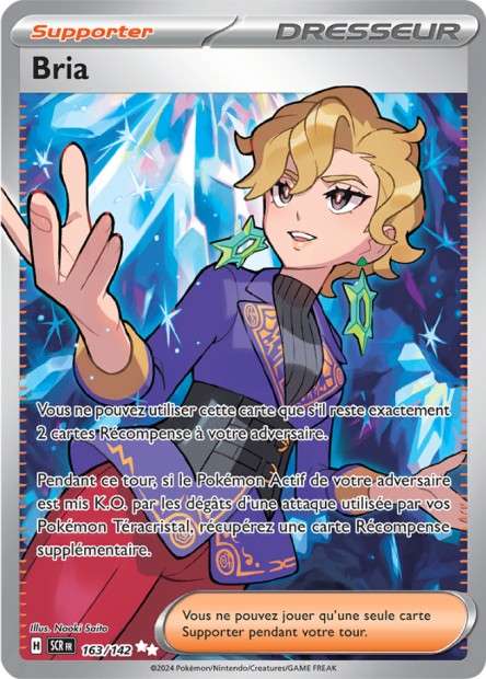 Carte Pokémon Bria 163/142 SCR Couronne Stellaire EV07 Neuf FR LorenZone