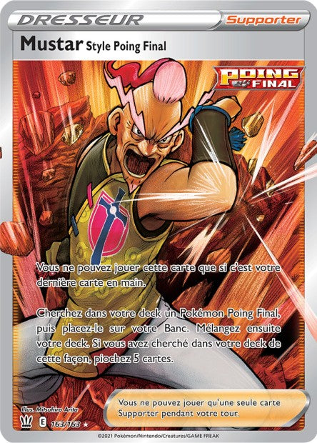 Carte Pokémon Mustar Style Poing Final 163/163 SWSH5 EB05 LorenZone