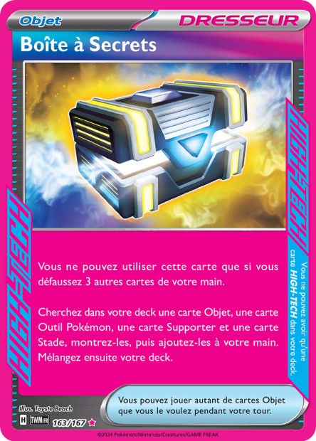 Carte Pokémon Boîte à Secrets 163/167 TWM Mascarade Crépusculaire EV06 Neuf FR LorenZone