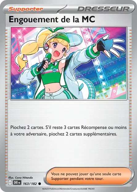 Carte Pokémon Engouement de la MC 163/182 DRI Rivalités Destinées EV10 Neuf FR LorenZone
