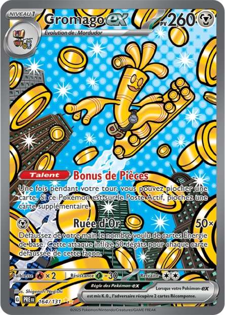 Carte Pokémon Gromago EX 164/131 Evolutions Prismatiques PRE EV8_5 Neuf FR LorenZone
