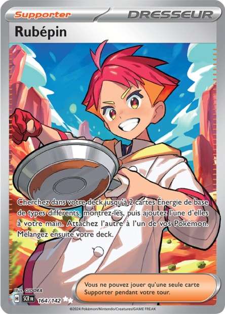 Carte Pokémon Rubépin 164/142 SCR Couronne Stellaire EV07 Neuf FR LorenZone