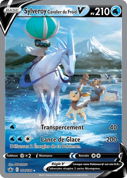 Carte Pokémon Sylveroy Cavalier du Froid V 164/198 CRE EB06 LorenZone