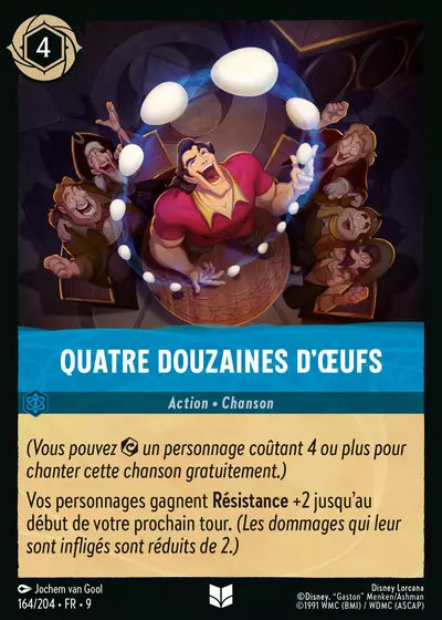 Carte Lorcana - Disney Quatre douzaines d'œufs 164/204 Chapitre 09 Fabuleux FAB Neuf FR LorenZone