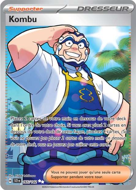 Carte Pokémon Kombu 165/142 SCR Couronne Stellaire EV07 Neuf FR LorenZone