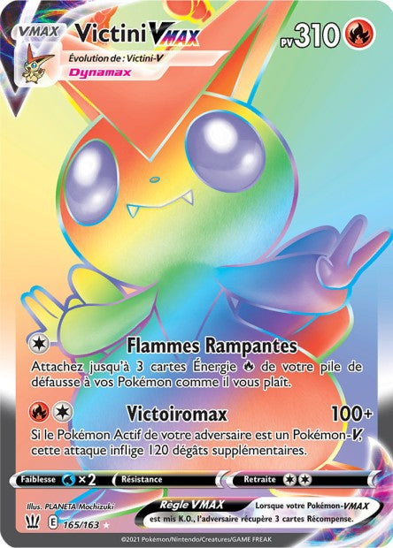 Carte Pokémon Victini VMAX 165/163 SWSH5 EB05 LorenZone