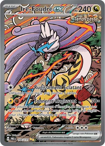 Carte Pokémon Ire-Foudre EX 166/131 Evolutions Prismatiques PRE EV8_5 Neuf FR LorenZone