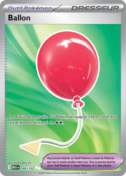 Carte Pokémon Ballon 166/132 MEG Méga-Évolution ME01 Neuf FR LorenZone