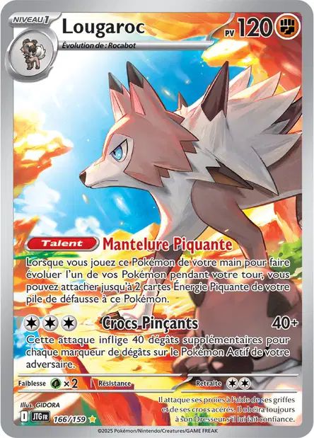 Carte Pokémon Lougaroc 166/159 JTG Aventures Ensemble EV09 Neuf FR LorenZone