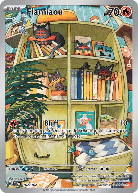 Carte Pokémon Flamiaou 167/162 TEF Forces Temporelles EV05 Neuf FR LorenZone