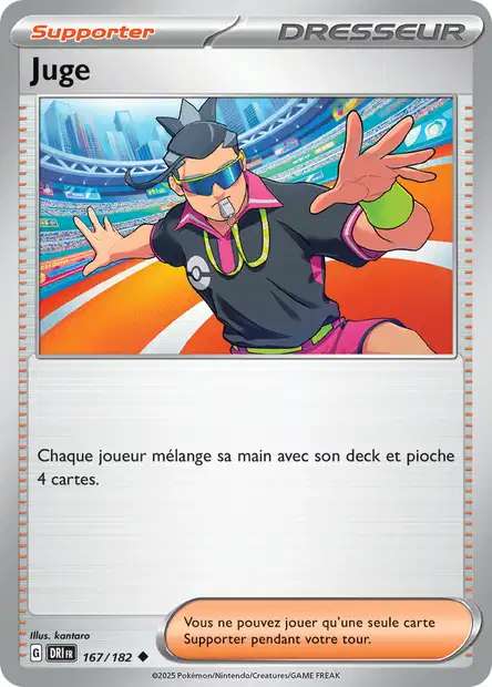 Carte Pokémon Juge 167/182 DRI Rivalités Destinées EV10 Neuf FR LorenZone