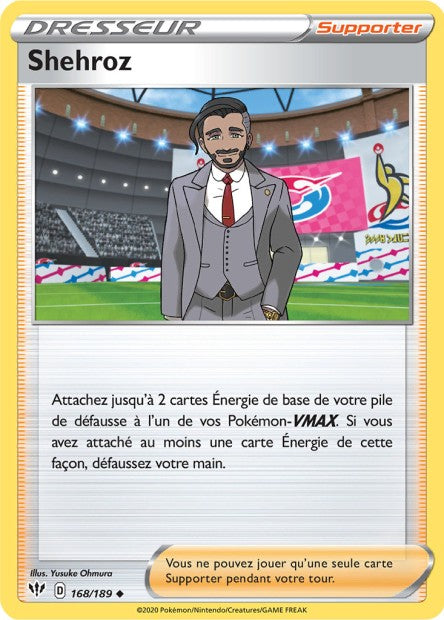Carte Pokémon Shehroz 168/189 SWSH3 Ténèbres Embrasées EB03 Neuf FR LorenZone