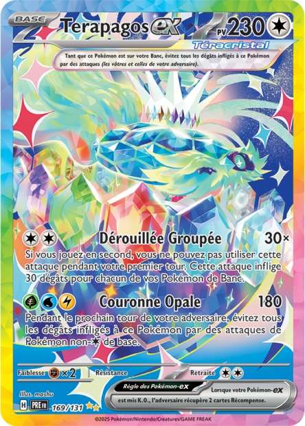 Carte Pokémon Terapagos EX 169/131 Evolutions Prismatiques PRE EV8_5 Neuf FR LorenZone