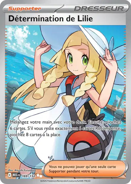 Carte Pokémon Détermination de Lilie 169/132 MEG Méga-Évolution ME01 Neuf FR LorenZone