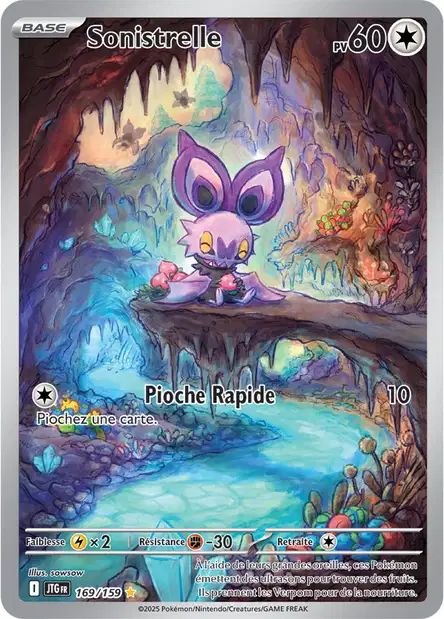 Carte Pokémon Sonistrelle 169/159 JTG Aventures Ensemble EV09 Neuf FR LorenZone