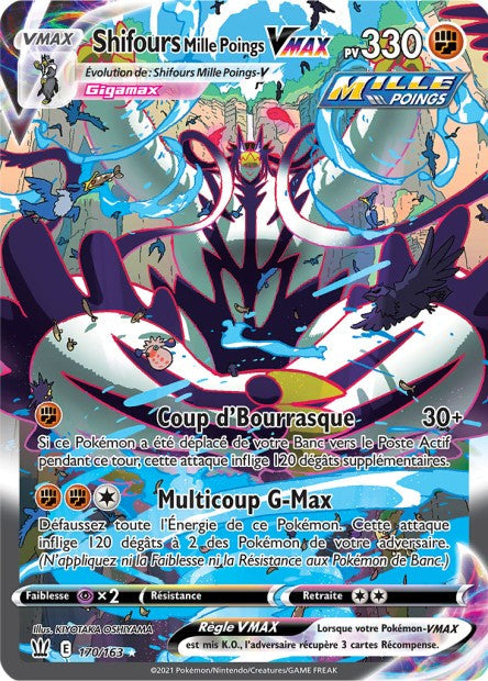 Carte Pokémon Shifours Mille Poings VMAX 170/163 SWSH5 EB05 LorenZone