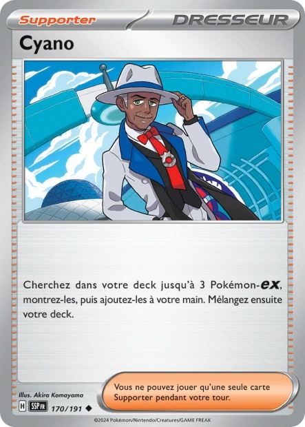 Carte Pokémon Cyano 170/191 SSP Étincelles Déferlantes EV08 Neuf FR LorenZone