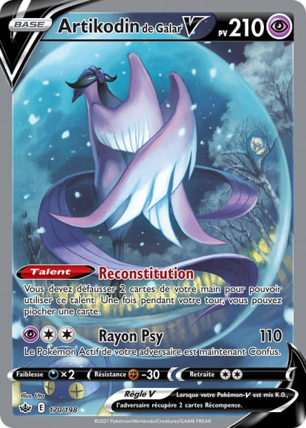 Carte Pokémon Artikodin de Galar V 170/198 CRE EB06 LorenZone