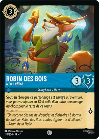 Carte Lorcana - Disney Marie, Chatonne privilégiée 170/204 Peu Commune Ellie Horie Chapitre 07 L'Île d'Archazia ARI Neuf FR LorenZone