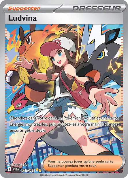Carte Pokémon Ludvina 171/086 WHT Flamme Blanche EV10_5 Neuf FR LorenZone
