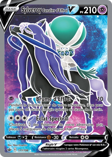 Carte Pokémon Sylveroy Cavalier d'Effroi V 171/198 CRE EB06 LorenZone