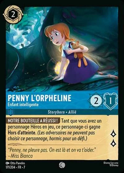 Carte Lorcana - Disney Pepper, Chiot vif d'esprit 171/204 Commune Rachel Elese Chapitre 07 L'Île d'Archazia ARI Neuf FR LorenZone