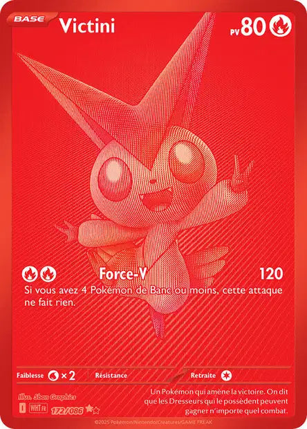 Carte Pokémon Victini 172/086 WHT Flamme Blanche EV10_5 Neuf FR LorenZone