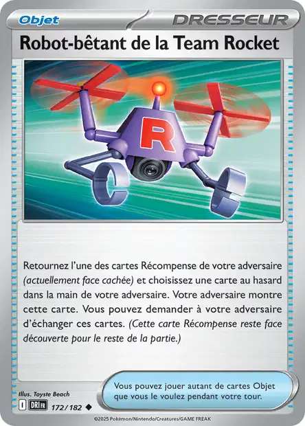 Carte Pokémon Robot-bêtant de la Team Rocket 172/182 DRI Rivalités Destinées EV10 Neuf FR LorenZone
