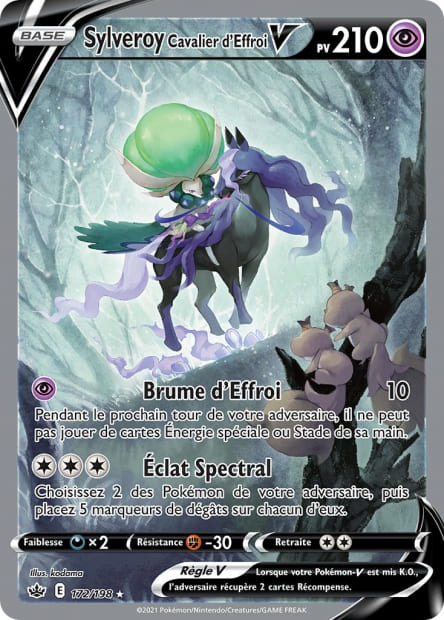 Carte Pokémon Sylveroy Cavalier d'Effroi V 172/198 CRE EB06 LorenZone