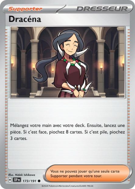 Carte Pokémon Dracéna 173/191 SSP Étincelles Déferlantes EV08 Neuf FR LorenZone