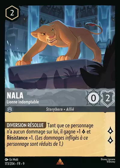 Carte Lorcana - Disney Nala, Lionne indomptable 173/204 Chapitre 09 Fabuleux FAB Neuf FR LorenZone