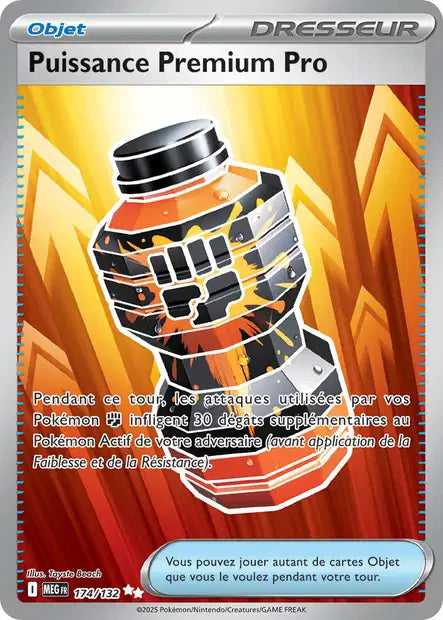 Carte Pokémon Puissance Premium Pro 174/132 MEG Méga-Évolution ME01 Neuf FR LorenZone