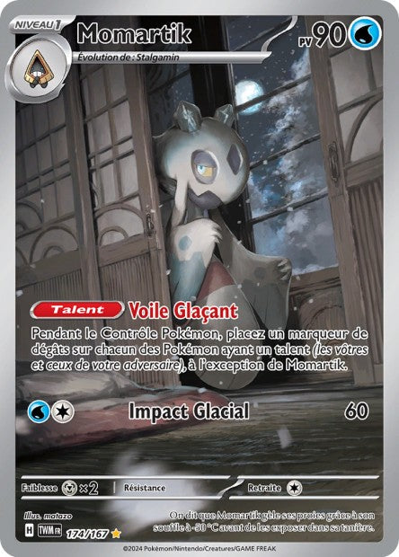 Carte Pokémon Momartik 174/167 TWM Mascarade Crépusculaire EV06 Neuf FR LorenZone