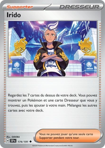 Carte Pokémon Irido 174/191 SSP Étincelles Déferlantes EV08 Neuf FR LorenZone