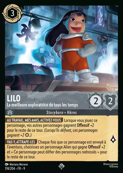 Carte Lorcana - Disney Lilo, La meilleure exploratrice de tous les temps 174/204 Chapitre 09 Fabuleux FAB Neuf FR LorenZone