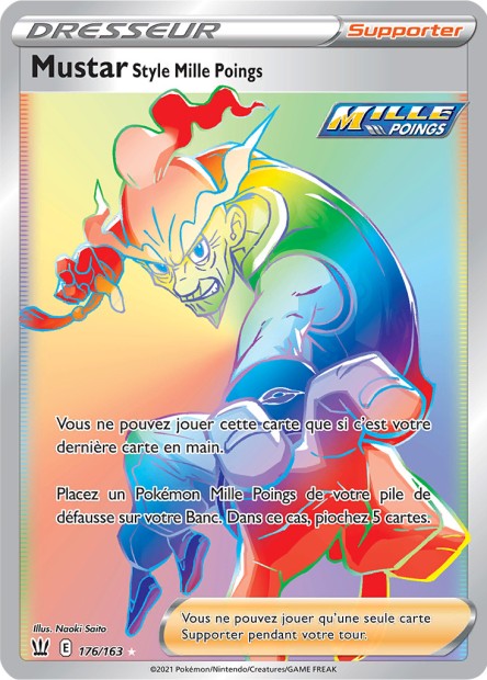 Carte Pokémon Mustar Style Mille Poings 176/163 SWSH5 EB05 LorenZone