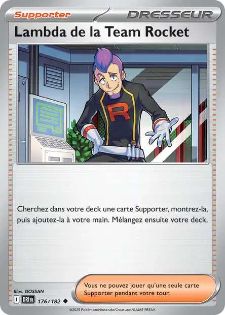 Carte Pokémon Lambda de la Team Rocket 176/182 DRI Rivalités Destinées EV10 Neuf FR LorenZone