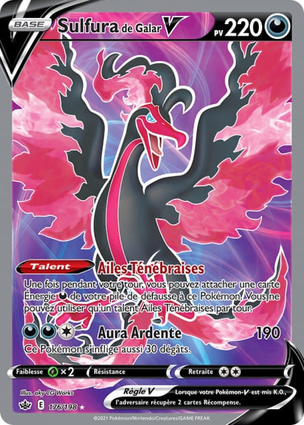 Carte Pokémon Sulfura de Galar V 176/198 CRE EB06 LorenZone
