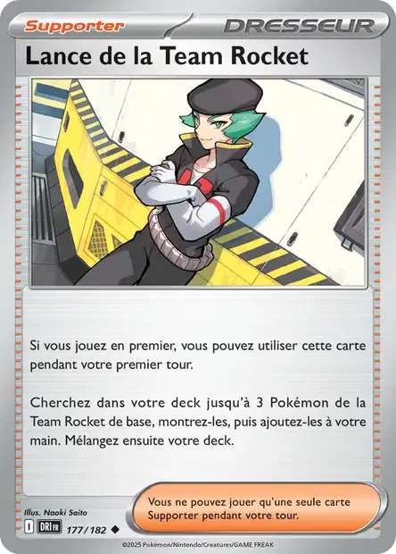 Carte Pokémon Lance de la Team Rocket 177/182 DRI Rivalités Destinées EV10 Neuf FR LorenZone