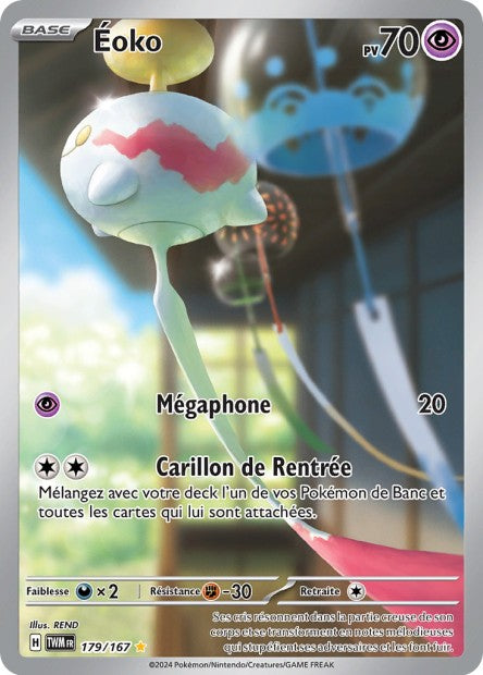 Carte Pokémon Éoko 179/167 TWM Mascarade Crépusculaire EV06 Neuf FR LorenZone