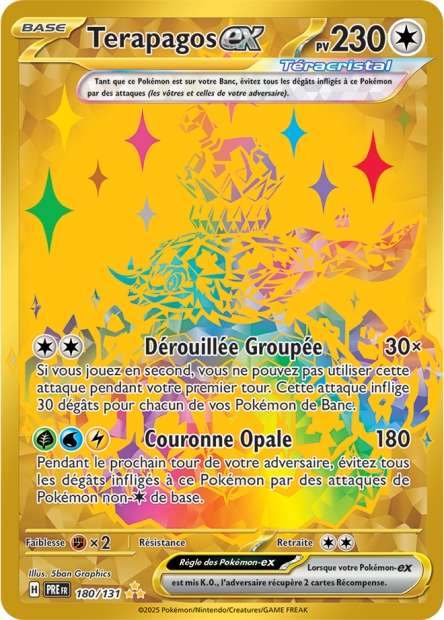 Carte Pokémon Terapagos EX 180/131 Evolutions Prismatiques PRE EV8_5 Neuf FR LorenZone