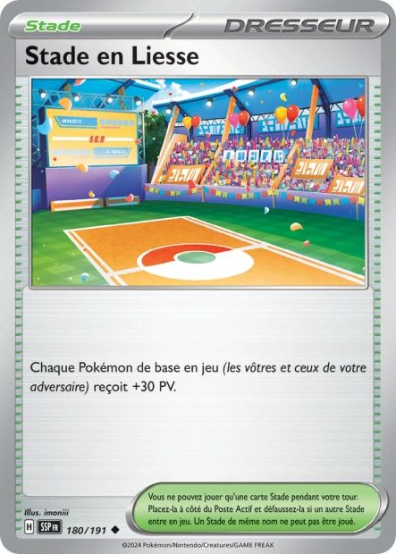 Carte Pokémon Stade en Liesse 180/191 SSP Étincelles Déferlantes EV08 Neuf FR LorenZone