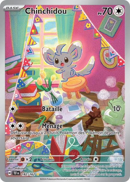 Carte Pokémon Chinchidou 182/162 TEF Forces Temporelles EV05 Neuf FR LorenZone