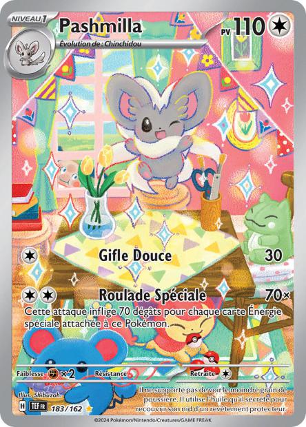 Carte Pokémon Pashmilla 183/162 TEF Forces Temporelles EV05 Neuf FR LorenZone