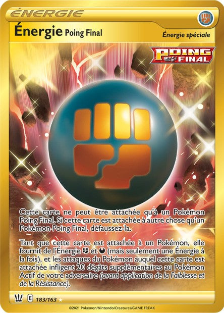 Carte Pokémon Énergie Poing Final 183/163 SWSH5 EB05 LorenZone