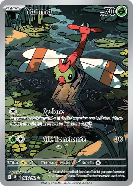 Carte Pokémon Yanma 183/182 DRI Rivalités Destinées EV10 Neuf FR LorenZone