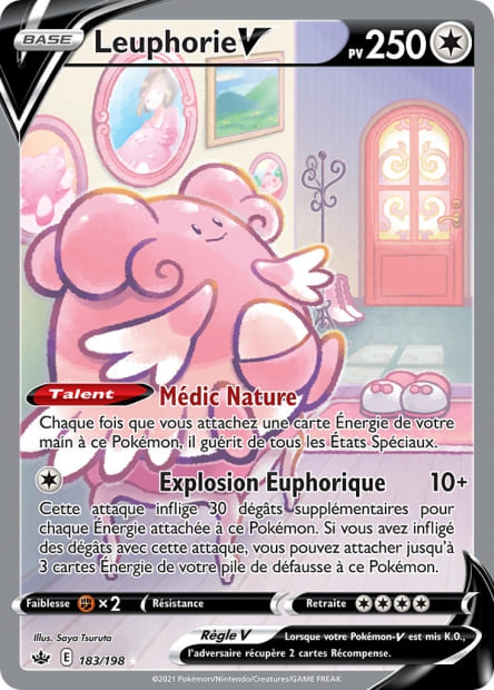 Carte Pokémon Leuphorie V 183/198 CRE EB06 LorenZone